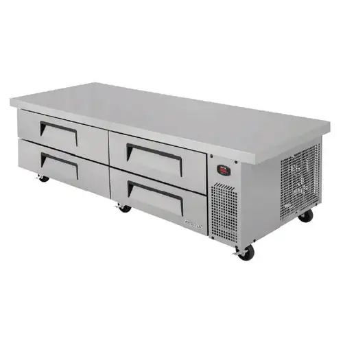 Turbo Air TCBE-82SDR-E-N 89 1/2" Super Deluxe Chef Base w/ (4) Drawers - 115v