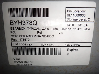 Philadelphia Gear Reducer - 11.4 RATIO