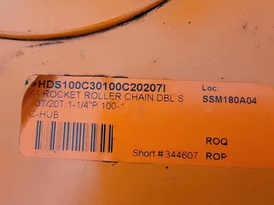 Idler Roller Chain Sprocket HDS100C30100C20207I, Double Single, Size 100,