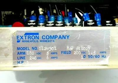 USED EXTRON 112-301 MOTOR CONTROL 112301