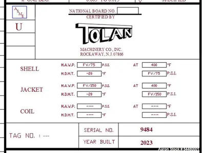 USED TOLAN 1400 GALLON