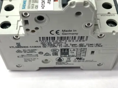 USED SIEMENS MINIATURE CIRCUIT BREAKER 1-POLE 6A 230/400V
