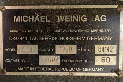 USED WEINIG UNIMAT 23 E, 6-HEAD MOULDER