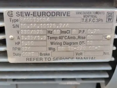 Used SEW R40DT90S4 Motors (misc) British Columbia CA | Lenmark #247714