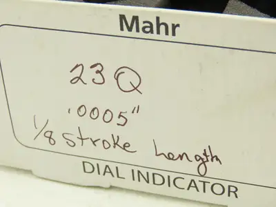 Mahr Federal 2014810 23Q-RC MarCator Dial Drop Indicator 0-20 .050"Span .0005"