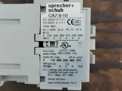 USED SPRECHER + SCHUH CA7-9-10-120