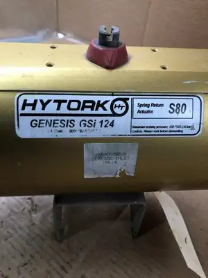 Hytork Genesis GSi 124 S80 Pneumatic Spring Return Valve Actuator 150PSI