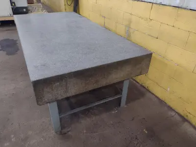 8' X 4' X 10" CHALLENGE PRECISION LAYOUT INSPECTION GRANITE TABLE: STOCK #23808