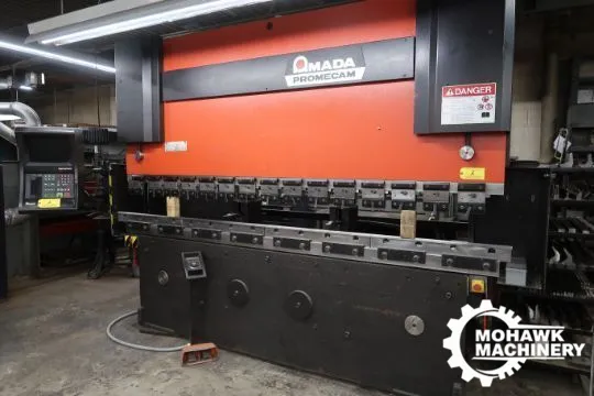 10' AMADA PROMECAM "HFBO 125-30" 138 TON CNC DOWN ACTING HYDRAUIC PRESS BRAKE w/MULTI-AXIS BACK GAUGE