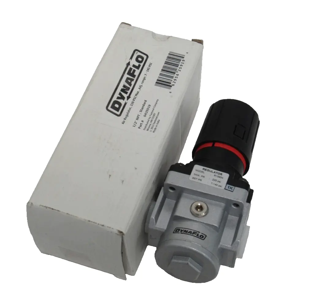 NEW DYNAFLO R15934 PNEUMATIC REGULATOR 1/2" 7-140PSI