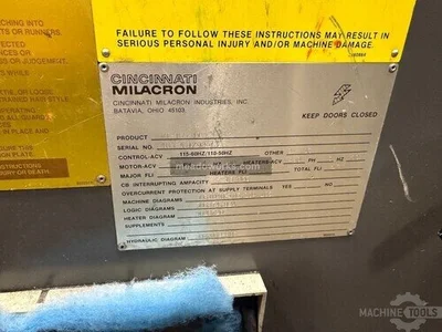 Used CINCINNATI MILACRON VT-165-11, Injection Molding Machines Illinois US | Meadoworks #1492237