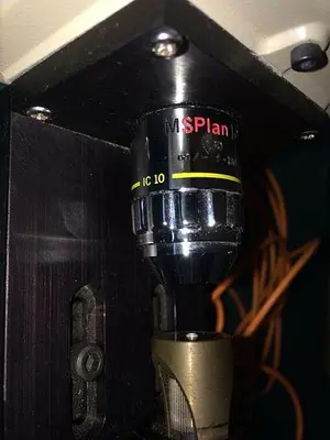 OLYMPUS MS PLAN 10 OBJECTIVE 0.30 f=180 IC10