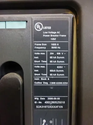 4000 Amp Siemens WL Switchgear, 7 Section, 4000/1600A Breakers,