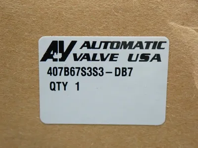 USED AUTOMATIC VALVE 407B67S3S3DB7