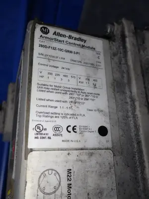 Used ALLEN BRADLEY 280DF12Z10CGRW3P1 Starters Ohio US | HGR 24 #878393