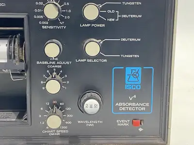 USED ISCO MODEL V4 ABSORBANCE DETECTOR SERIES 621840010-88144