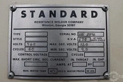 USED STANDARD Spot Welders