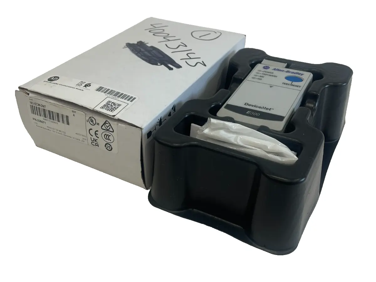 ALLEN BRADLEY 193-ECM-DNT COMMUNICATION MODULE SER. A 193ECMDNT NEW, SURPLUS