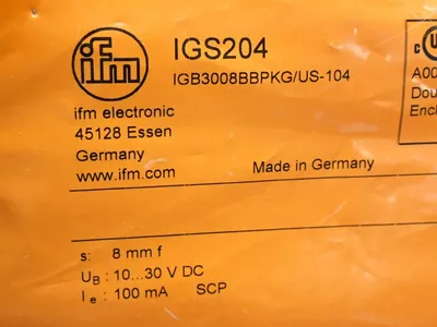 New | in-Stock IFM IGB3008BBPKG/US104 Proximity Sensors Ohio US | HGR 24 #801963