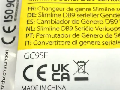 NEW STARTECH SLIMLINE DB9 GENDER CHANGER 9-PIN F/F LOT OF 3