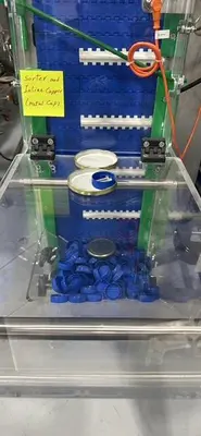 Inline Cap Sorter and Capper