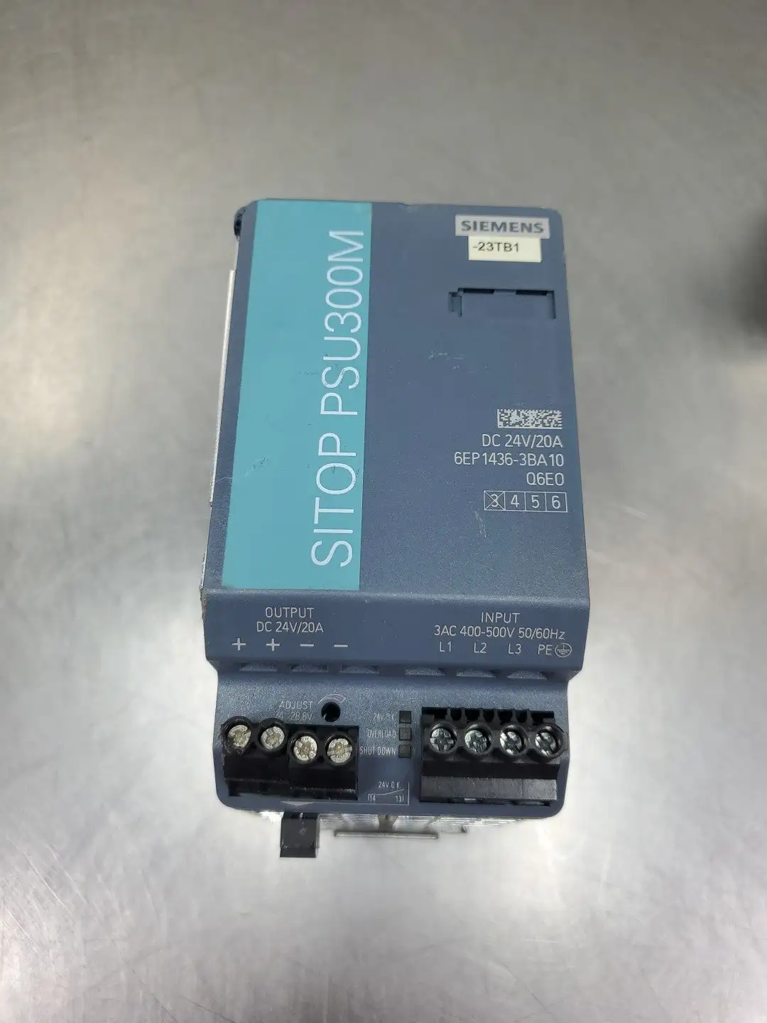 USED Siemens 6EP1436-3BA10 SITOP PSU300M Power Supply, 24VDC, 20A