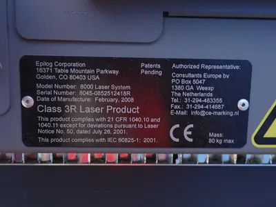 Used EPILOG HELIX 8000 LASER SYSTEM Engravers Ohio US | HGR 24 #878372