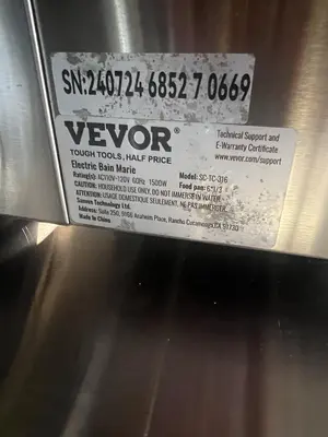 Used VEVOR SC-TC-316 Steam Tables (Food) Florida US | BAM Discount Restaurant Equipment #1335744