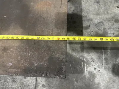 114" X 51" X 7" HIGH STEEL LAYOUT RISER PLATE: STOCK #23182