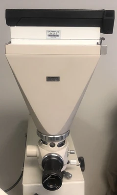 Item#L53 Mitutoyo MVK-H100 Hardness Testing Machine w/ Olympus PM-CP-3
