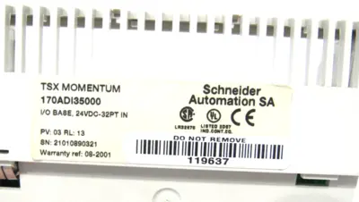 USED SCHNEIDER AUTOMATION 170ADI35000 INPUT MODULE
