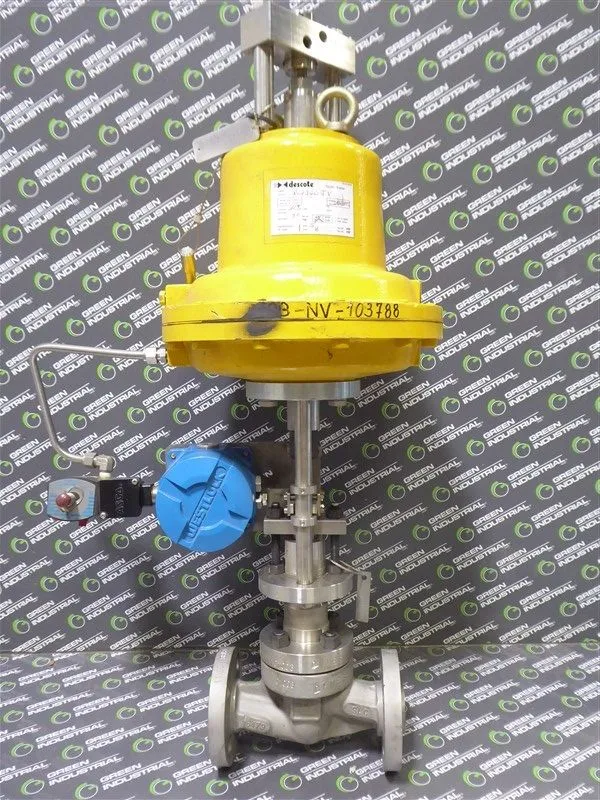 descote Klein 1" Pneumatic Actuated Valve Assembly BK1940 SE/FMA 2100BAT Used
