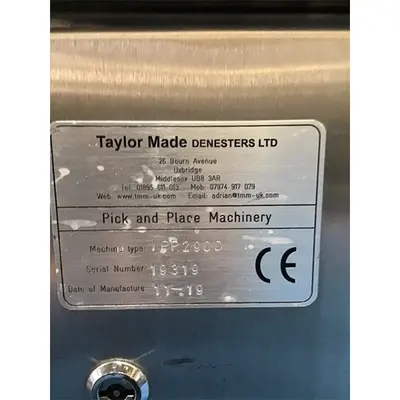 Used Taylor Made _UNKNOWN_ Tray Formers Pennsylvania US | ISCA #1299344