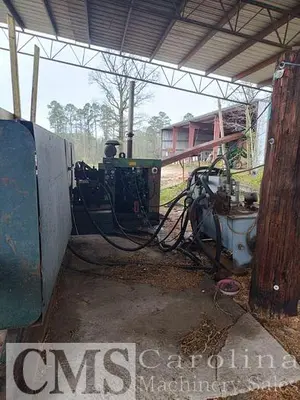 USED JACKSON SHAVING MILL, KNIFE GRINDER, LOG DECK AND CONVEYOR