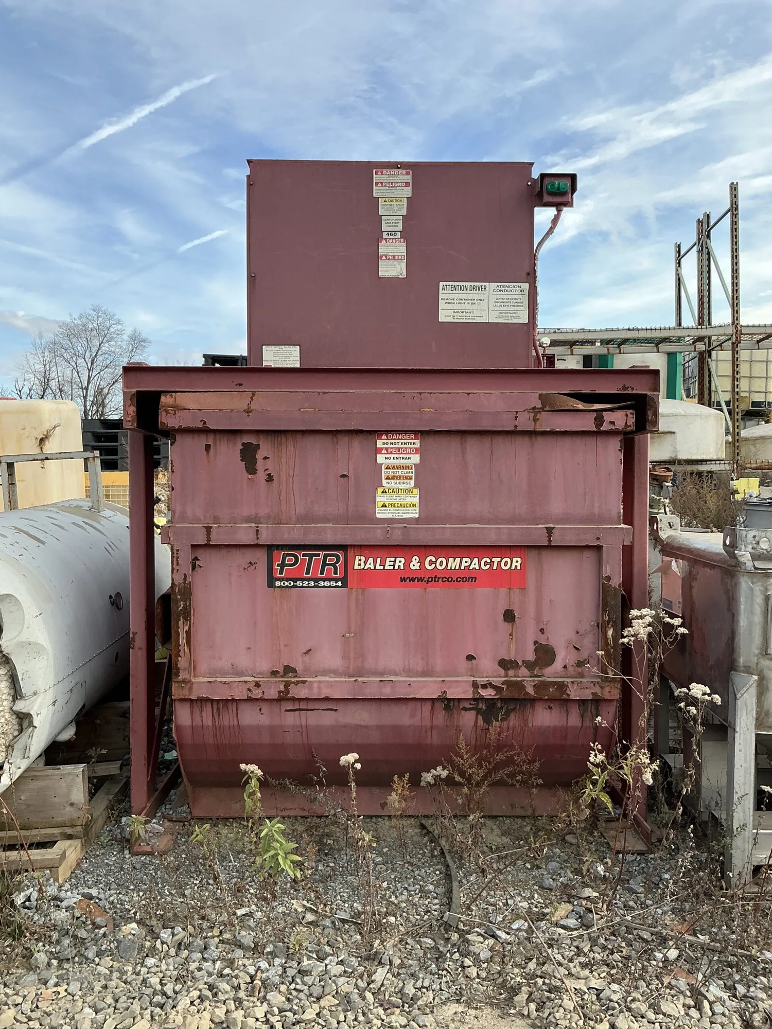 Philadelphia Tramrail PTR Baller & Compactor Cardboard Box Vertical