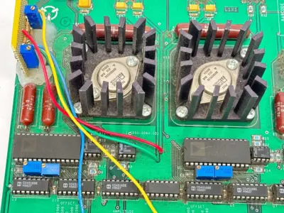 1-CD50-0094-000-X1,AD667JN 9404 | 1-CD50-0094-001 PCB 1-CD50-0094-000-X1 w/ 2x AD667JN 9404 DAMAGED - For parts or not working