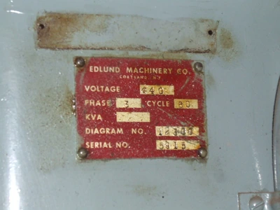 USED EDLUND 1F7
