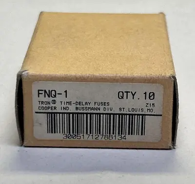 New | in-Stock COOPER BUSSMANN FNQ-1 Miscellaneous Equipment (Electrical & Power) | Surplus Asset Holdings #1199558