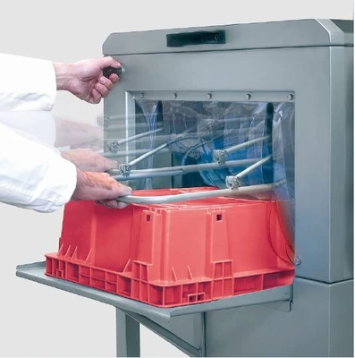 USED Roser TL-335-PS INDUSTRIAL CRATE TUNNEL WASHER WITH BLOW OFF