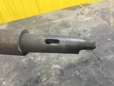 4" DIAMETER X 105" LONG BORING BAR WITH MORSE TAPER: STOCK #20650