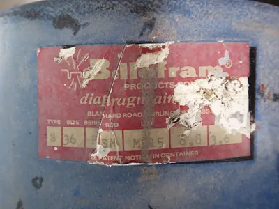 Bellofram Type S Size 36 Diaphragm Air Cylinder Body Used