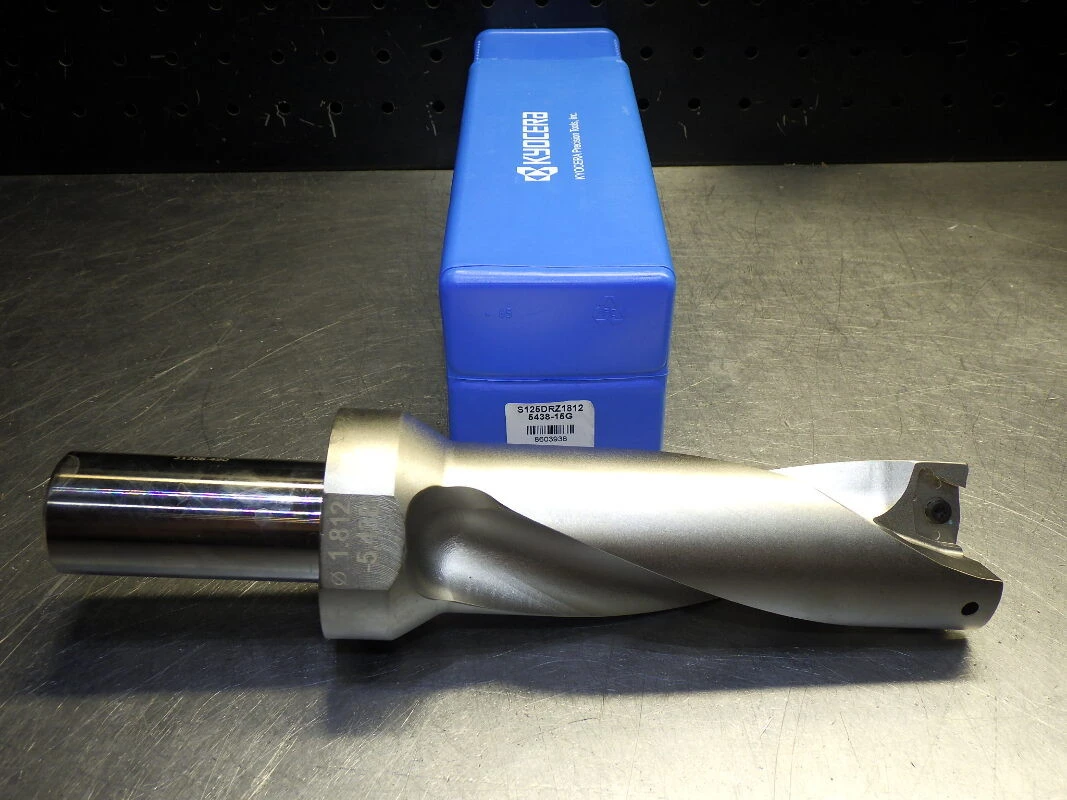 Kyocera 1.8125" Coolant Thru Core Drill 1.25" Shank S125DRZ18125438-15G (LOC3309)