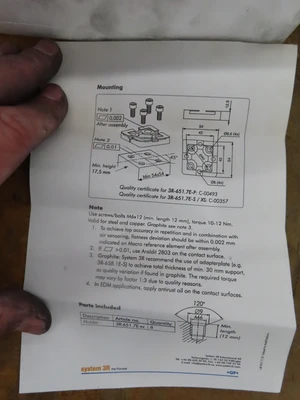 Used SYSTEM 3R 3R-651.7E-XS Modular Tool Holding Systems Minnesota US | Machinesused.com #1512019