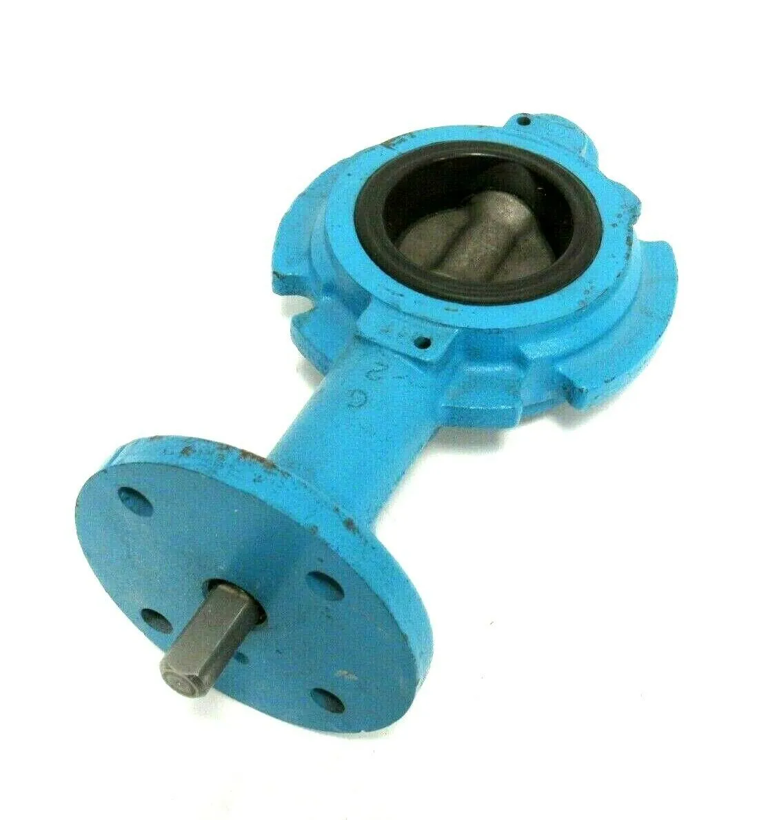 NEW ITT INDUSTRIES 2" BUTTERFLY VALVE CAST IRON 316 SS