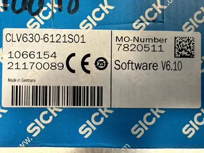 Used SICK CLV630-6121S01 PLC Processors | Palmetto Automation #1154992