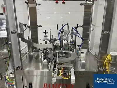 USED Capmatic Capmatic Monoblock Filler, Plugger, Capper, Model Bambino