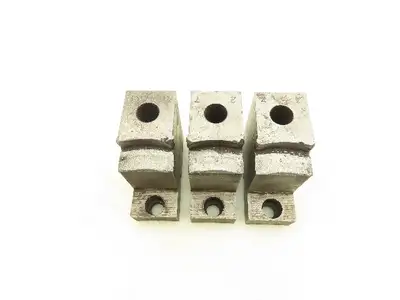 Hard Lathe 2-Step Smooth Chuck Jaws 50x100mm  Set of 3