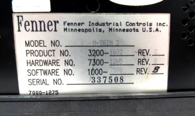 NEW FENNER M-TRIM 2 MOTOR SPEED CONTROLLER MTRIM2