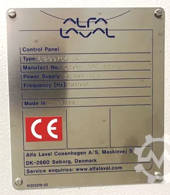 Alfa-Laval ALDEC 45 decanter centrifuge, 316SS.
