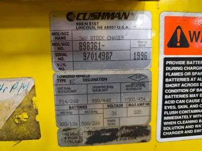 USED CUSHMAN 898361